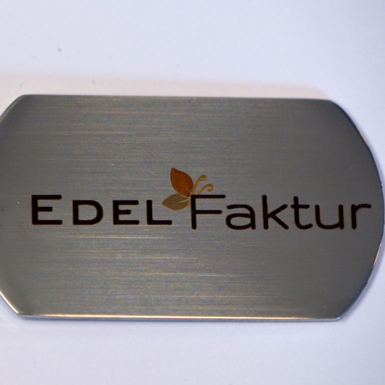 Schlüsselanhänger mit Logo, graviert